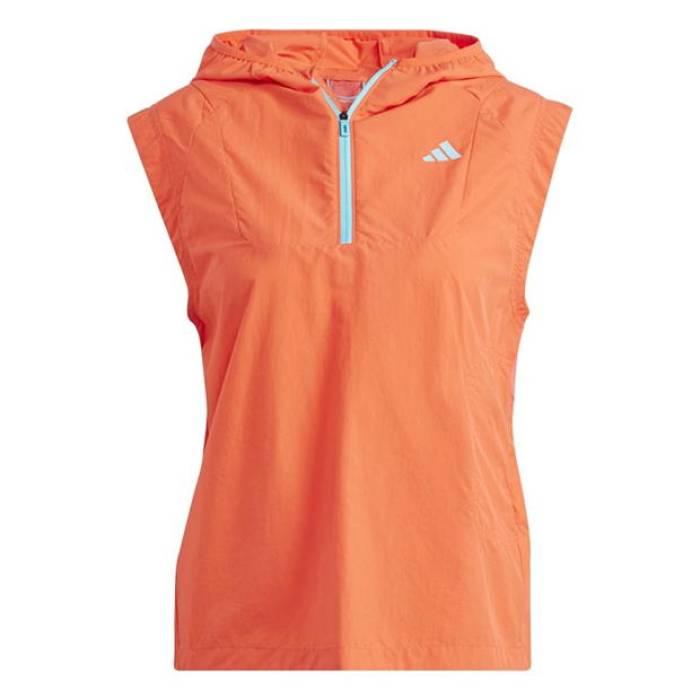 アディダス Adidas 【 Adizero Half-Zip Running Vest Womens Women Red 】 アディゼロ ベスト レディース レディース Red 赤・レッド|スニケス