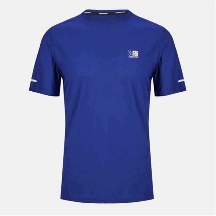 Karrimor 【 Run Short Sleeve T Shirt Mens Men Royal Blue 】 幽客 Sleeve 捩り メンズ メンズ 青み 青色