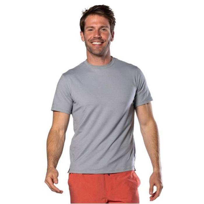 ネイサン Nathan 【 Dash Short-Sleeve Performance Running Top Men Monument Grey 】 演奏 メンズ 薄墨色 薄墨色