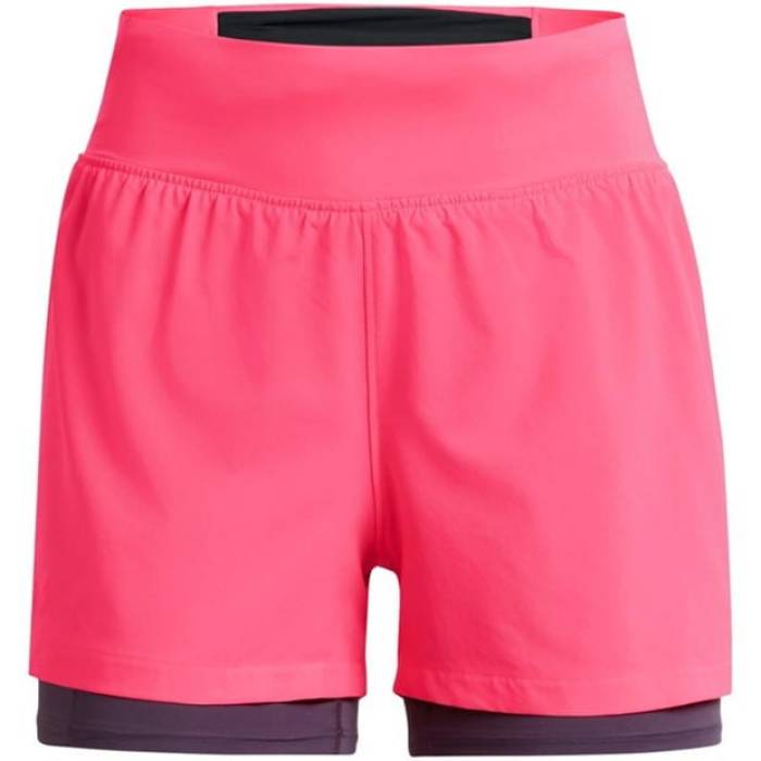 アンダーアーマー Under Armour 【 Run Elite 2-In-1 Running Shorts Women Pink Shock 】 ラン エリート ショーツ レディース pink ピンク ショック|スニケス