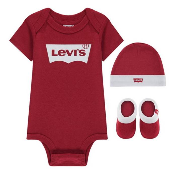 リーヴァイズジーンズ Levis 【 3 Piece Batwing Set Unisex Red R86 】 ユニ一発やる Red 赤・赤いこと