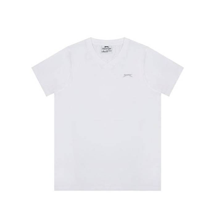 Slazenger 【 V Neck T Shirt Junior Boys Kids White 】 ジュニア キッズ 白色 ホワイト