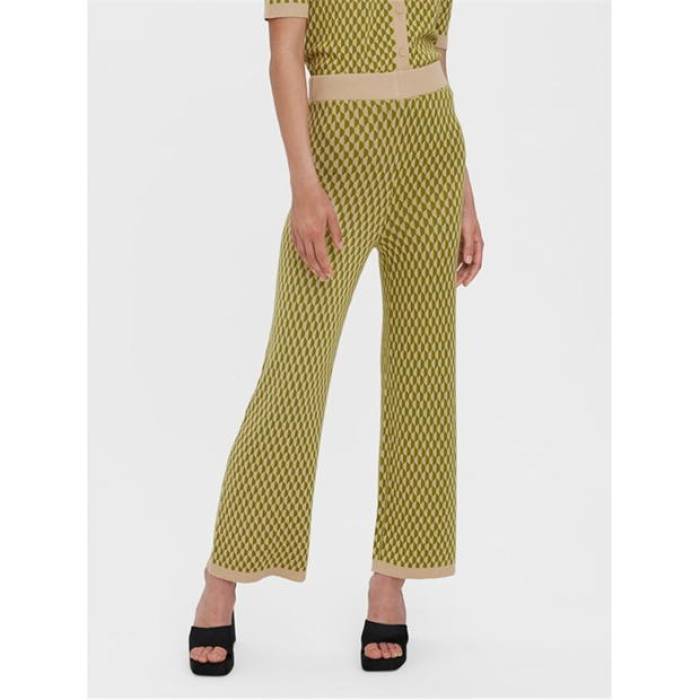 ヴェロモーダ Vero Moda 【 Women\u0027s Murina Geometric Print Tapered Trouser Women Woodbine 】 レディース レディース