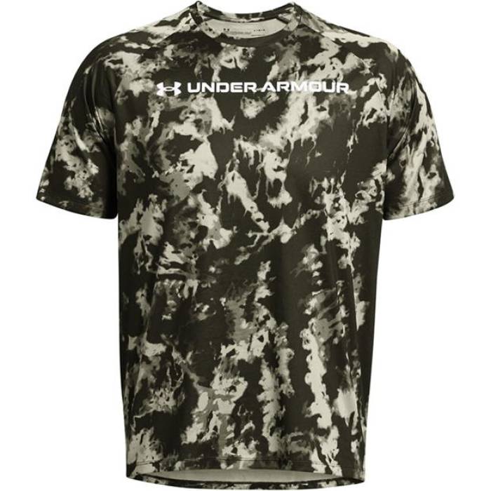 アンダーアーマー Under Armour 【 Tech Camo Short-Sleeve Performance Gym Top Men Marine Green 】 テック カモ柄 パフォーマンス メンズ green 緑・グリーン