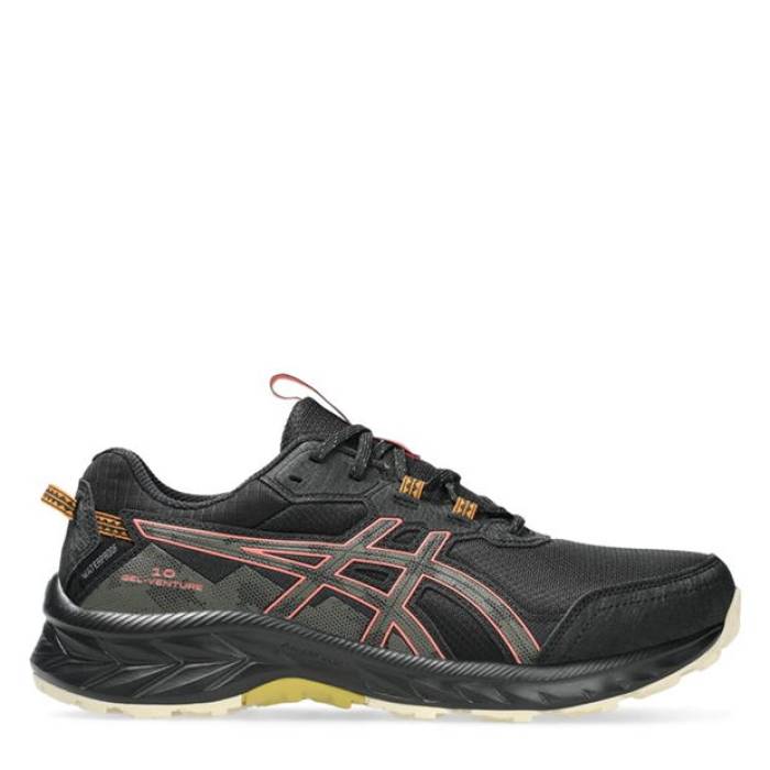 アシックス Asics 【 Gel Venture 10 Trail Running Shoes Women Black/Stone 】 シューズ 運動すること靴 レディース 黒いこと 黒いこと