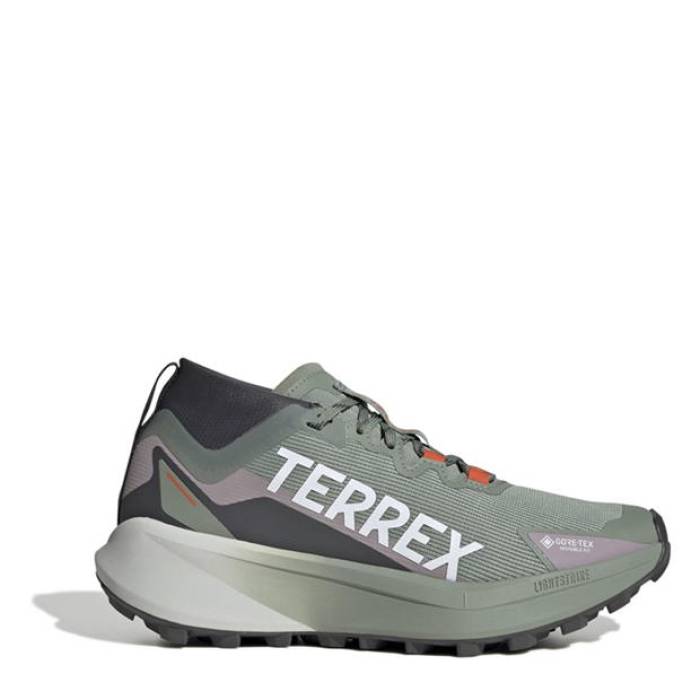 アディダス Adidas 【 Terrex Agravic Gtx Trail Running Shoes Womens Women Silver Green 】 シューズ 運動すること靴 レディース レディース Silver しろがね色・しろがね色 green 緑・緑であること