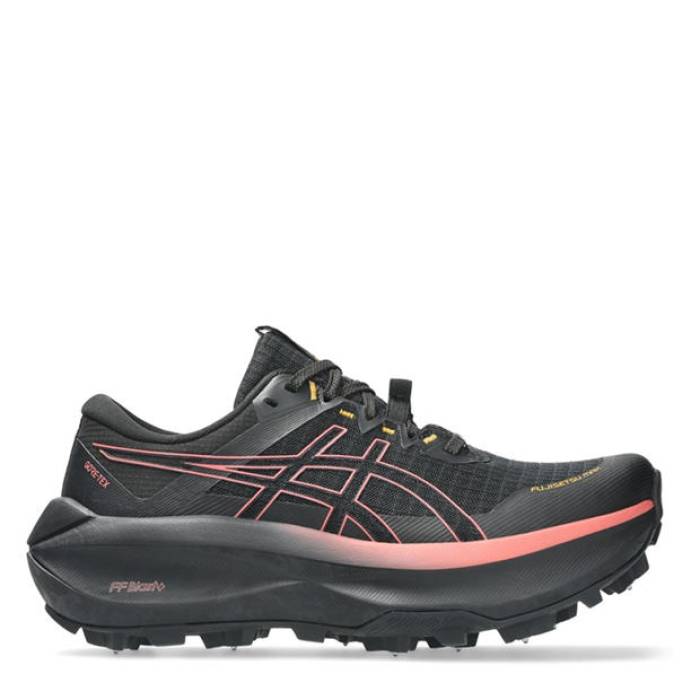 アシックス Asics 【 Fujisetsu Max Gtx Trail Running Shoes Womens Women Black 】 マックス シューズ 運動すること靴 レディース レディース 黒いこと 黒いこと