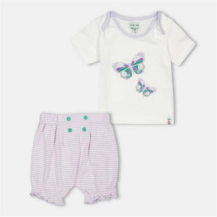 Lilly And Sid 【 Butterfly T-Shirt Set Kids Multi 】 プルオーバー お坊っちゃん キッズ