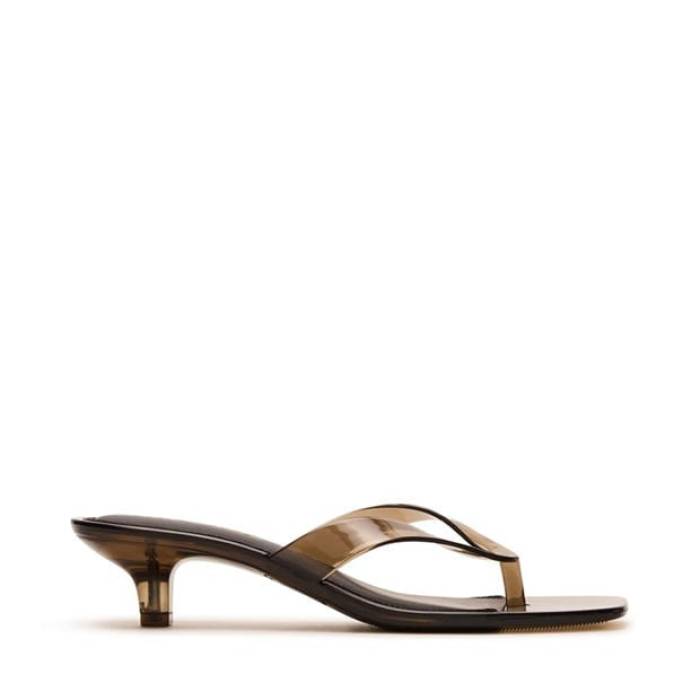スティーブマデン Steve Madden 【 Women\u0027s Tracie Jelly Heeled Mules Women Smoke 】 レディース レディース