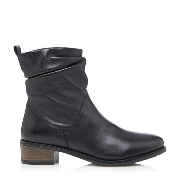 デューンロンドン Dune London 【 Pagers Heeled Ankle Boots Women Black Lth 484 】 ブーツ レディース 黒いこと 黒いこと