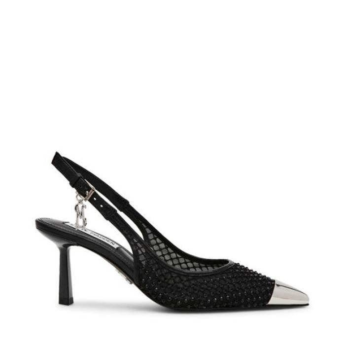 スティーブマデン Steve Madden 【 Women's Vixen Mesh Slingback Women Black 】 レディース レディース 黒色 ブラック
