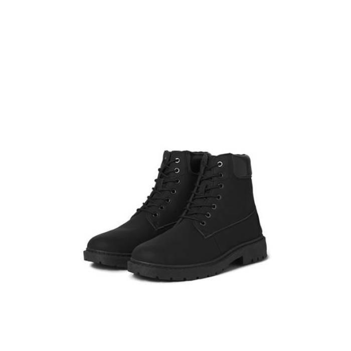 Jack And Jones 【 Ainsworth Faux Leather Hiker Rugged Boots Men Anthracite 】 レザー ブーツ メンズ 19,667円