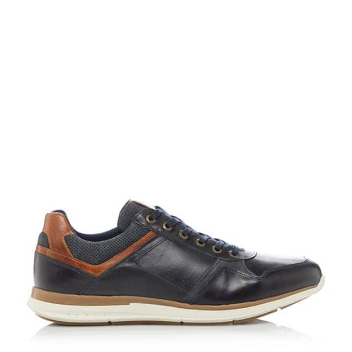 デューンロンドン Dune London 【 Thymes Trainers Men Navy 494 】 シューズ スニーカー メンズ 紺色 ネイビー
