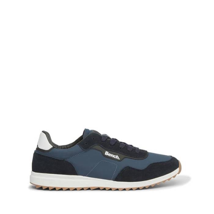 ベンチ Bench 【 Brooke Low-Top Trainers Men Navy 】 シューズ スニーカー メンズ 紺色 ネイビー