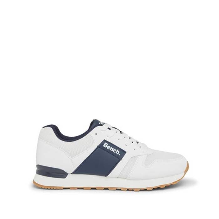 涼み台 Bench 【 Valence Low-Top Trainers Men White 】 シューズ スニーカー メンズ 白いこと 白いこと