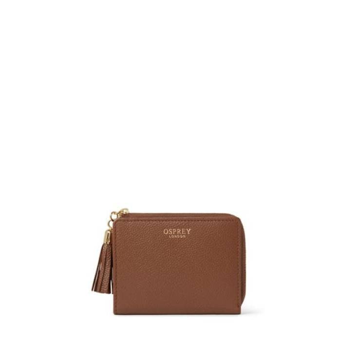 Osprey London 【 Molly Leather Matinee Purse Women Tan 】 なめし革 レディース レディース財布-財布・ケース