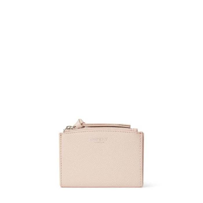 Osprey London 【 Molly Curved Bi-Fold Leather Card Holder Women Blush 】 レザー レディース