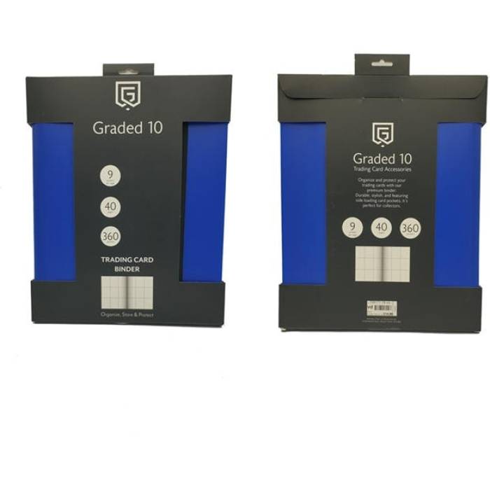 Graded 10 【 Card Binder ( Blue ) - Unisex Blue 】 青色 ブルー ユニセックス 青色 ブルー