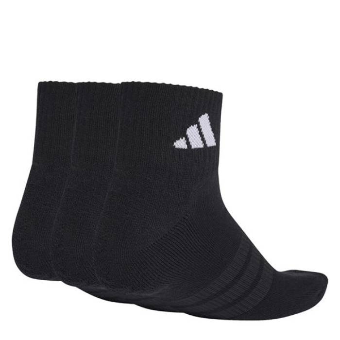アディダス Adidas 【 Cushioned Sportswear Ankle Socks 3 Pairs Men Black 】 ソックス・靴下 メンズ 黒色 ブラック