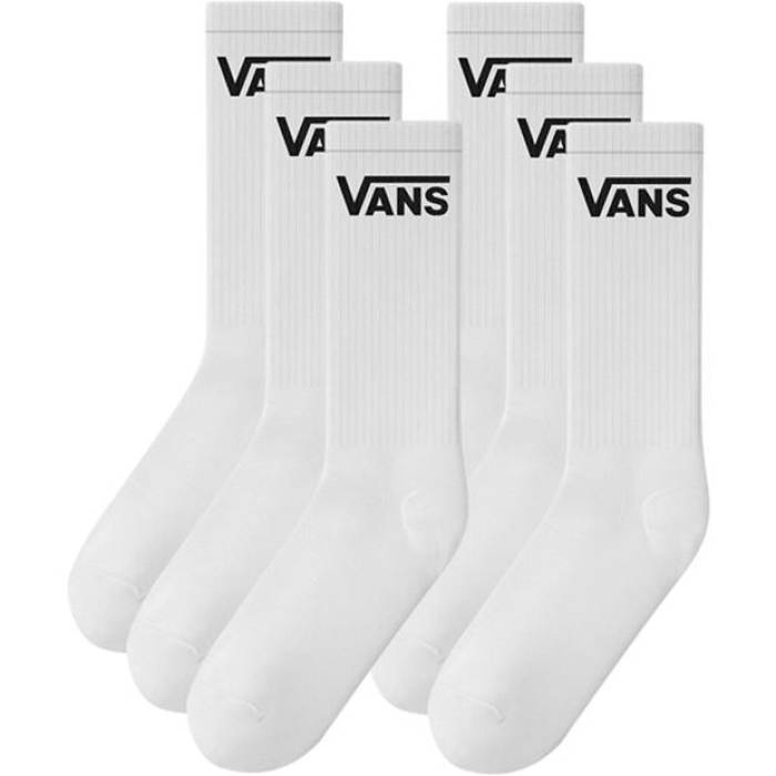 ヴァンズ Vans 【 Pack Crew Socks Men White 】 クルー ソックス・靴下 メンズ 白色 ホワイト