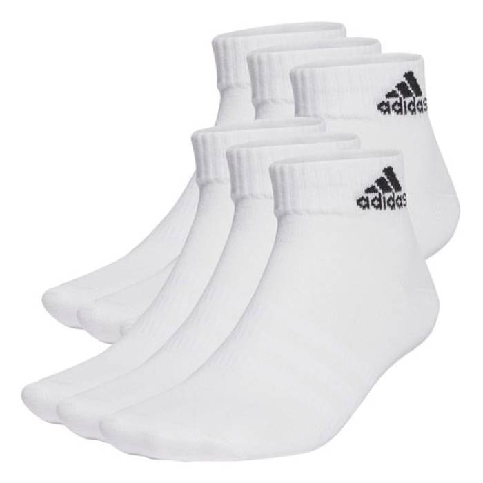アディダス Adidas 【 Sportswear Ankle Socks 6P Men White/Black 】 ソックス・靴下 メンズ 白色 ホワイト 黒色 ブラック｜スニケス