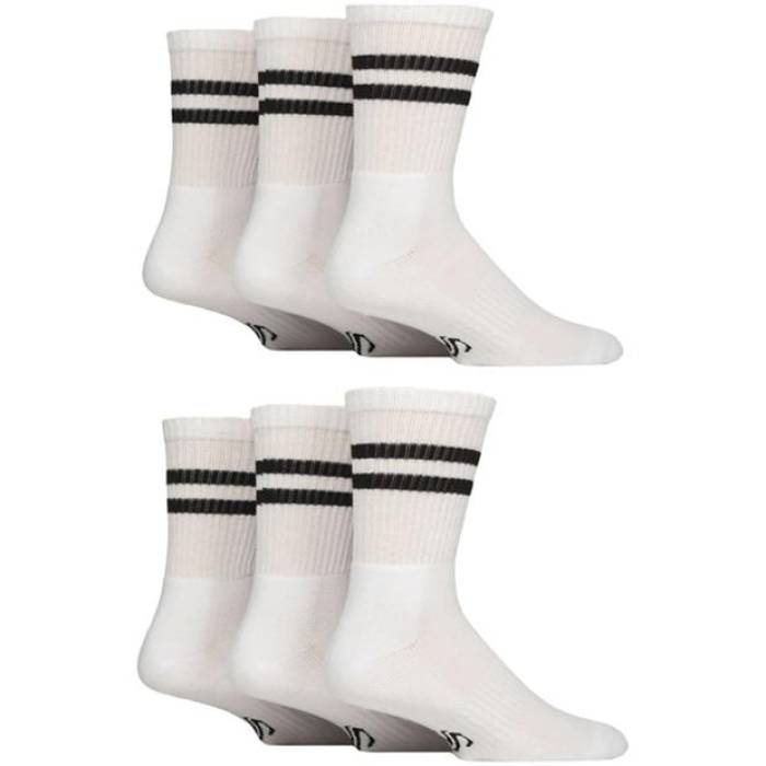 Sockshop 【 Sport Pack Crew Socks Men White 】 クルー ソックス・靴下 メンズ 白色 ホワイト
