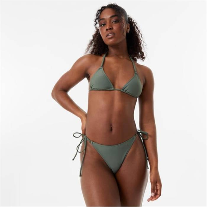 ジャック ウィルス Jack Wills 【 Hoop Detail Triangle Bikini Top Women Khaki 】 フープ レディース カーキ｜スニケス