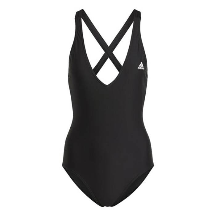 アディダス Adidas 【 3-Stripes Swimsuit Women Black/White 】 水泳着 レディース 黒いこと 黒いこと 白いこと 白いこと