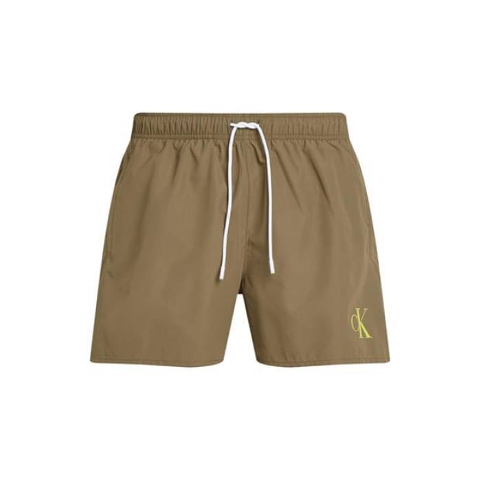 カルバンクライン Calvin Klein 【 Men's Medium Drawstring Swim Shorts Men Dusky Green 】 メンズ ショーツ メンズ green 緑・グリーン