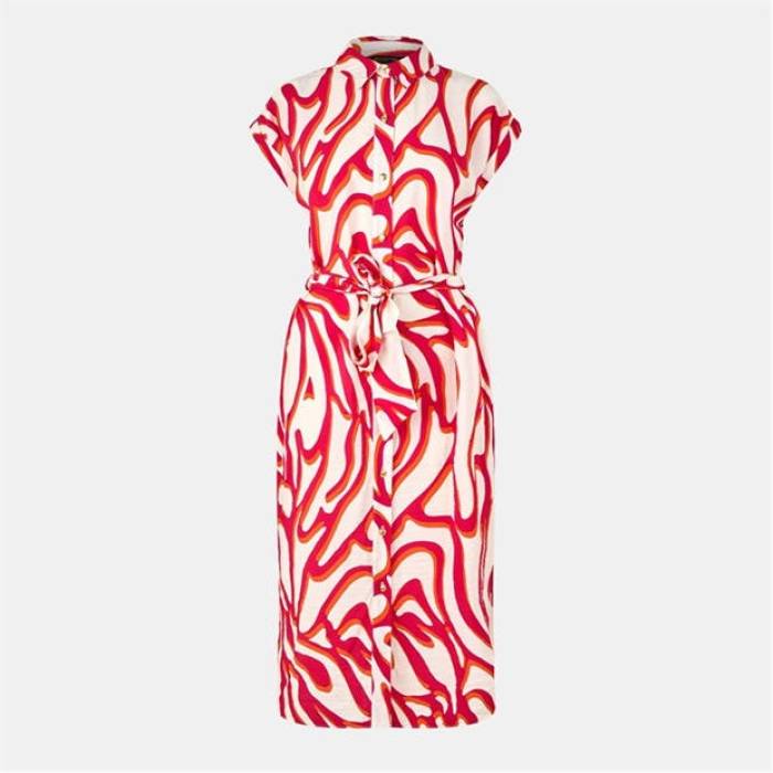 Biba 【 Printed Shirt Dress Women Swirl Print 】 ドレス レディース