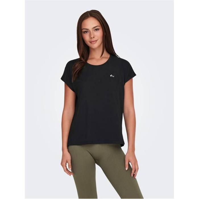 オンリープレイ Only Play 【 Life Short-Sleeve Loose Training T-Shirt Women Black 】 形づくる プルオーバー レディース 黒いこと 黒いこと