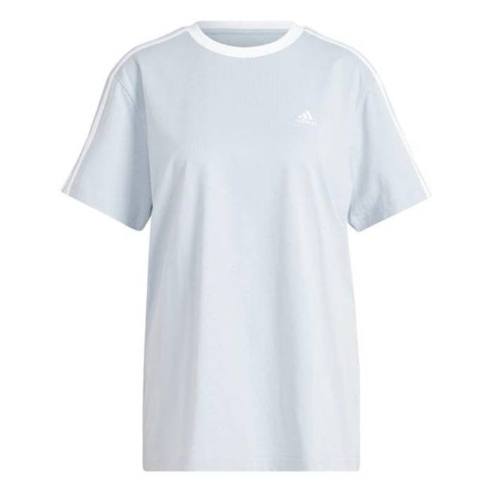 アディダス Adidas 【 Essentials 3 Stripe T-Shirt Womens Women Wonder Blue 】 Stripe 縞模様 プルオーバー レディース レディース 青味 青み