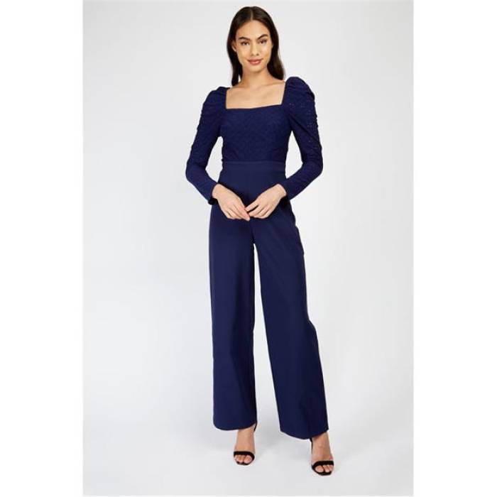 リトルミストレス Little Mistress 【 Jumpsuit Women Navy 】 ジャンプスーツ レディース 紺色 ネイビー｜スニケス 14,364円