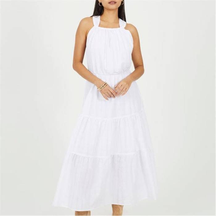 ブレイブソウル Brave Soul 【 Slvlss Dress Ld99 Women White 】 ドレス レディース 白色 ホワイト