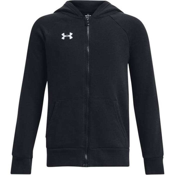 アンダーアーマー Under Armour 【 Rival Fleece Full-Zip Hoodie Juniors Kids Black 】 ライバル フリース フルジップ フーディー パーカー ジュニア キッズ 黒色 ブラック
