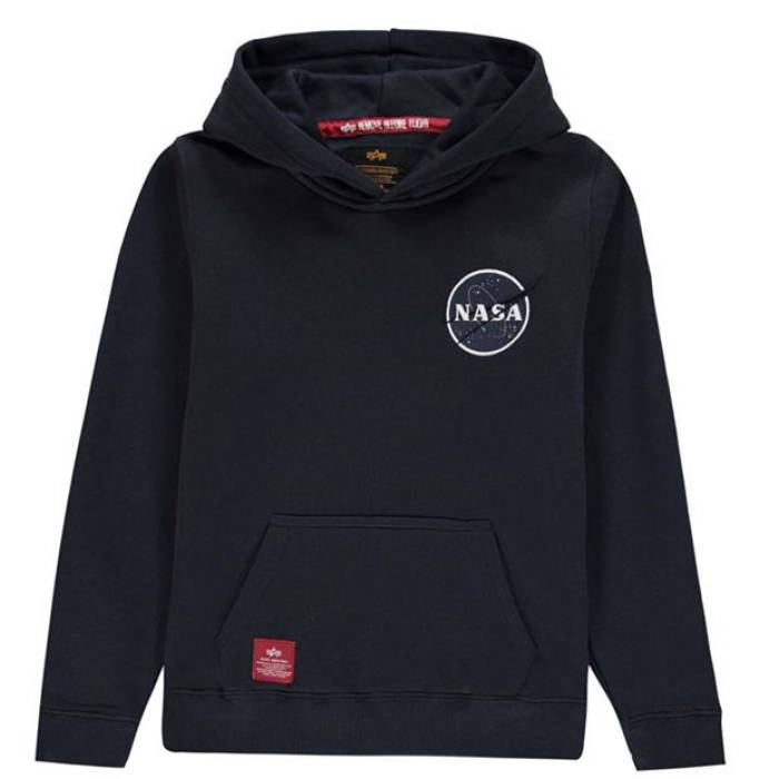 アルファインダストリーズ Alpha Industries 【 Space Shuttle Oth Hoodie Kids Rep Blue 07 】 フーディー パーカー お坊っちゃん キッズ 青碧 青碧