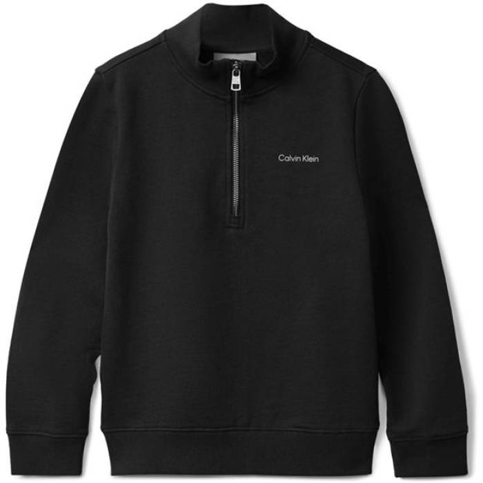 カルバンクライン デニム Calvin Klein Jeans 【 Kids\u0027 Quarter Zip Fleece Kids Ck Black Beh 】 フリース お坊っちゃん キッズ 黒いこと 黒いこと