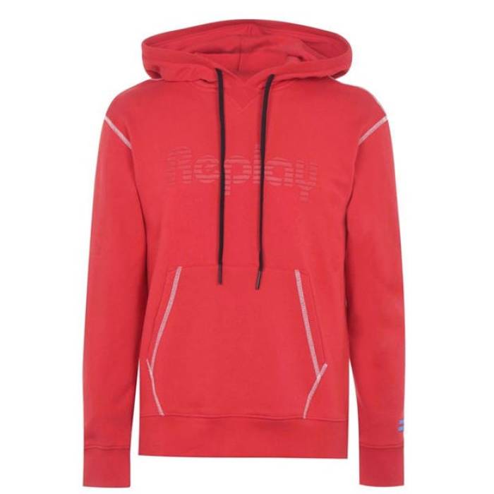 リプレイ Replay 【 Titan Oth Hoodie Men Red 149 】 フーディー パーカー メンズ Red 赤・レッド