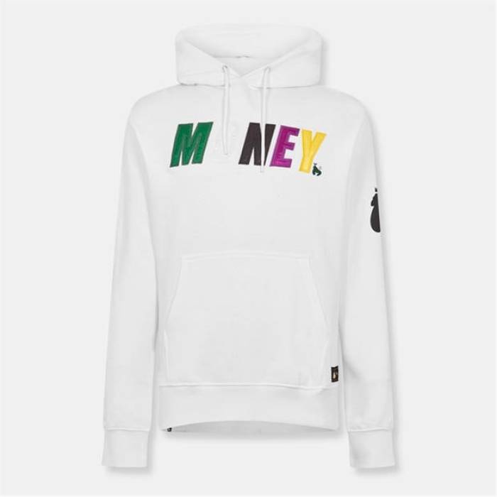 Money 【 Satin Hoodie Men White 】 サテン フーディー パーカー メンズ 白色 ホワイト