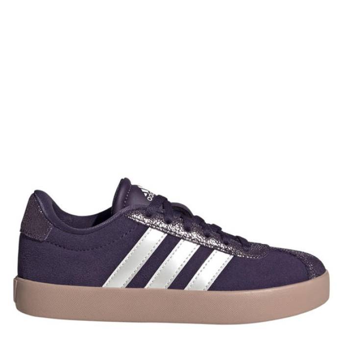 アディダス Adidas 【 Vl Court 3.0 Shoes Juniors Kids Aura Plum 】 コート シューズ 運動靴 ジュニア キッズ オーラ