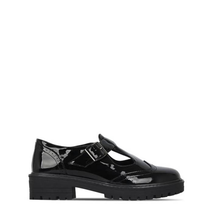 Miso 【 Chunk T-Bar Shoes Juniors Kids Black/Patent 】 シューズ 運動すること靴 お坊っちゃん キッズ 黒いこと 黒いこと 専売特許