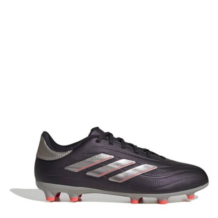 アディダス Adidas 【 Copa Pure 2 League Juniors Firm Ground Football Boots Kids Black/Silver 】 ピュア フットボール ブーツ ジュニア キッズ 黒色 ブラック Silver 銀色・シルバー