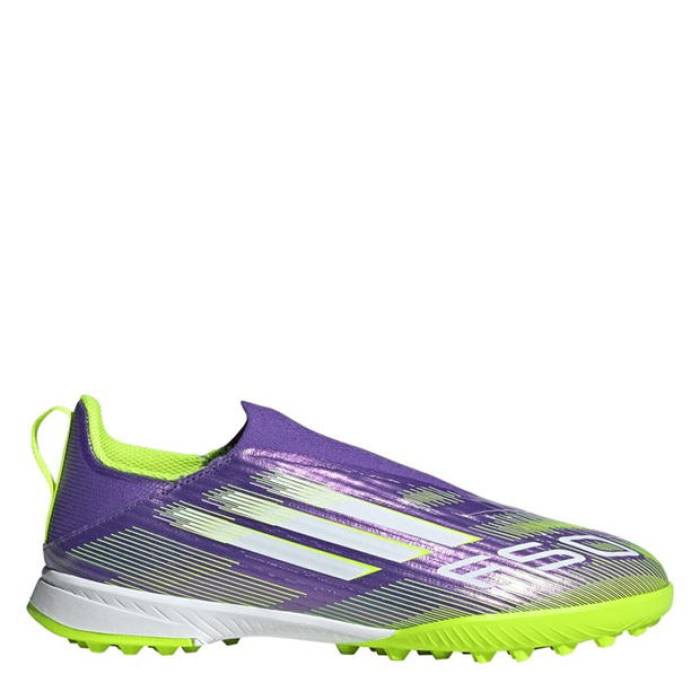 アディダス Adidas 【 F50 League Laceless Juniors Firm Ground Football Boots Kids Purple/White 】 フットボール ブーツ ジュニア キッズ Purple 紫・パープル 白色 ホワイト