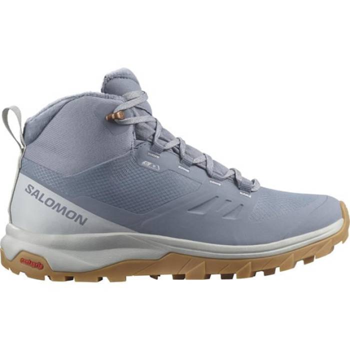 サロモン Salomon 【 Outsnap Cs Waterproof Winter Boots Womens Women Flint 】 三冬 ブーツ レディース レディース