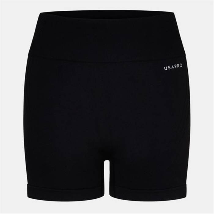 Usa Pro 【 Seamless 3 Inch Shorts Womens Women Black 】 ショーツ レディース レディース 黒色 ブラック