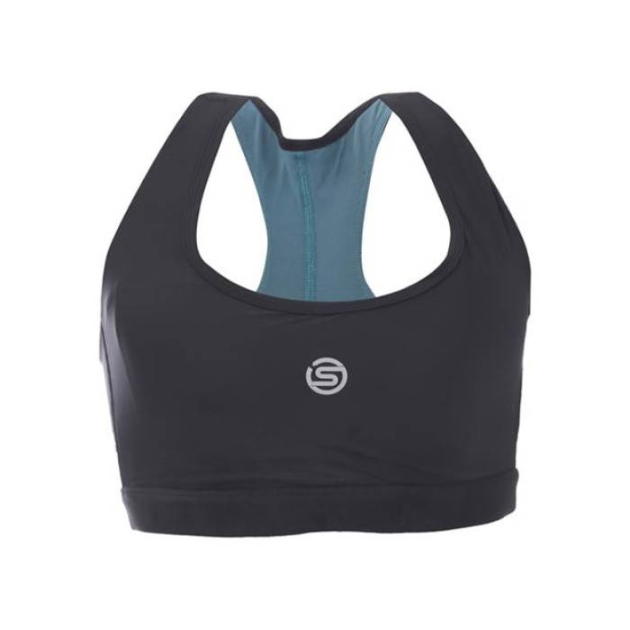 スキンズ Skins 【 Active Medium Impact Sports Bra Women Black 】 インパクト レディース 黒色 ブラック