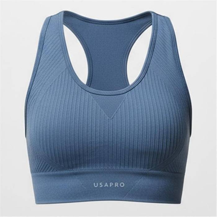 Usa Pro 【 Seamless Crop Sports Bra Women Storm 】 Crop クロップ レディース