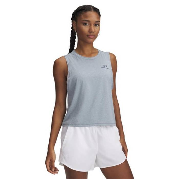 アンダーアーマー Under Armour 【 Vanish Energy Cropped Performance Gym Vest Women Gray 】 エナジー パフォーマンス ベスト レディース gray 灰色・グレー・グレイ｜スニケス