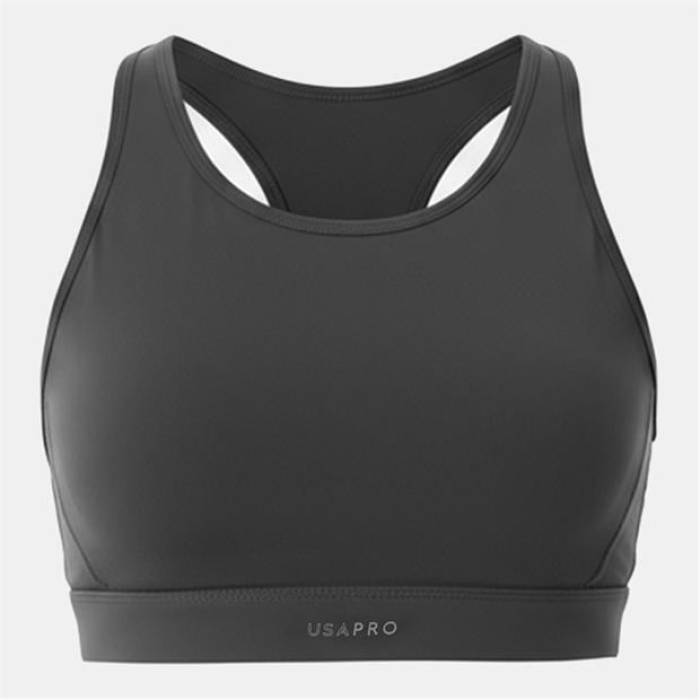 Usa Pro 【 Core Racer Back Sports Bra Ladies Women Charcoal Marl 】 コア レディース チャコール｜スニケス