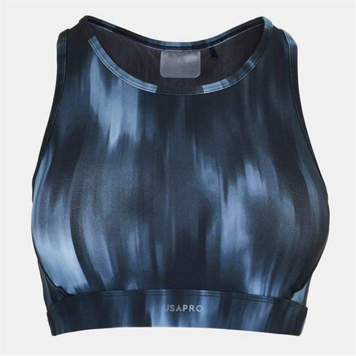 Usa Pro 【 Core Racer Back Sports Bra Ladies Women Blurred Print 】 コア レディース｜スニケス